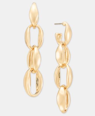 Women's Gold-Tone Mixed-Metal Drop Earrings