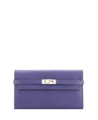 Pre-Owned Hermes Long Kelly Wallet Verso Epsom