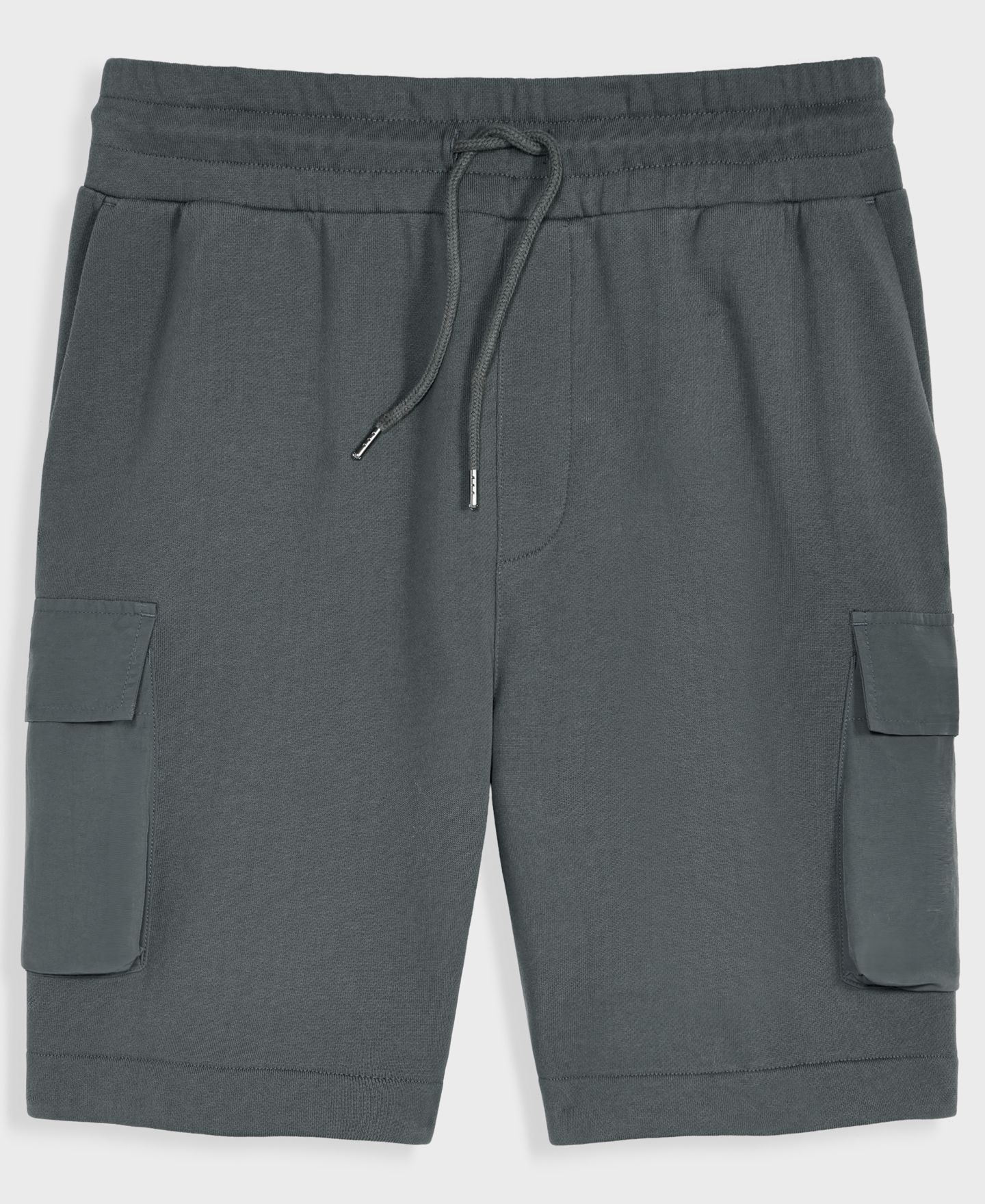 Мужские шорты Mode of One Regular-Fit Printed 7" French Terry Cargo, цвет: Чёрный песочный — фото 2