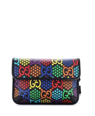 Belt Bag Psychedelic Print GG Coated Canvas