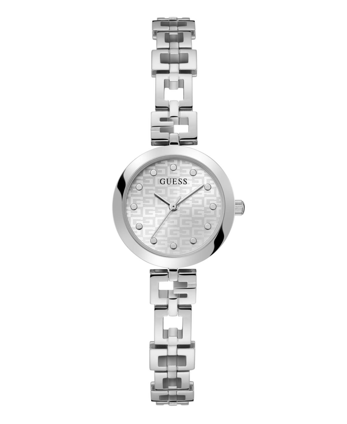 Guess Women's Silver-Tone Stainless Steel Watch 26mm