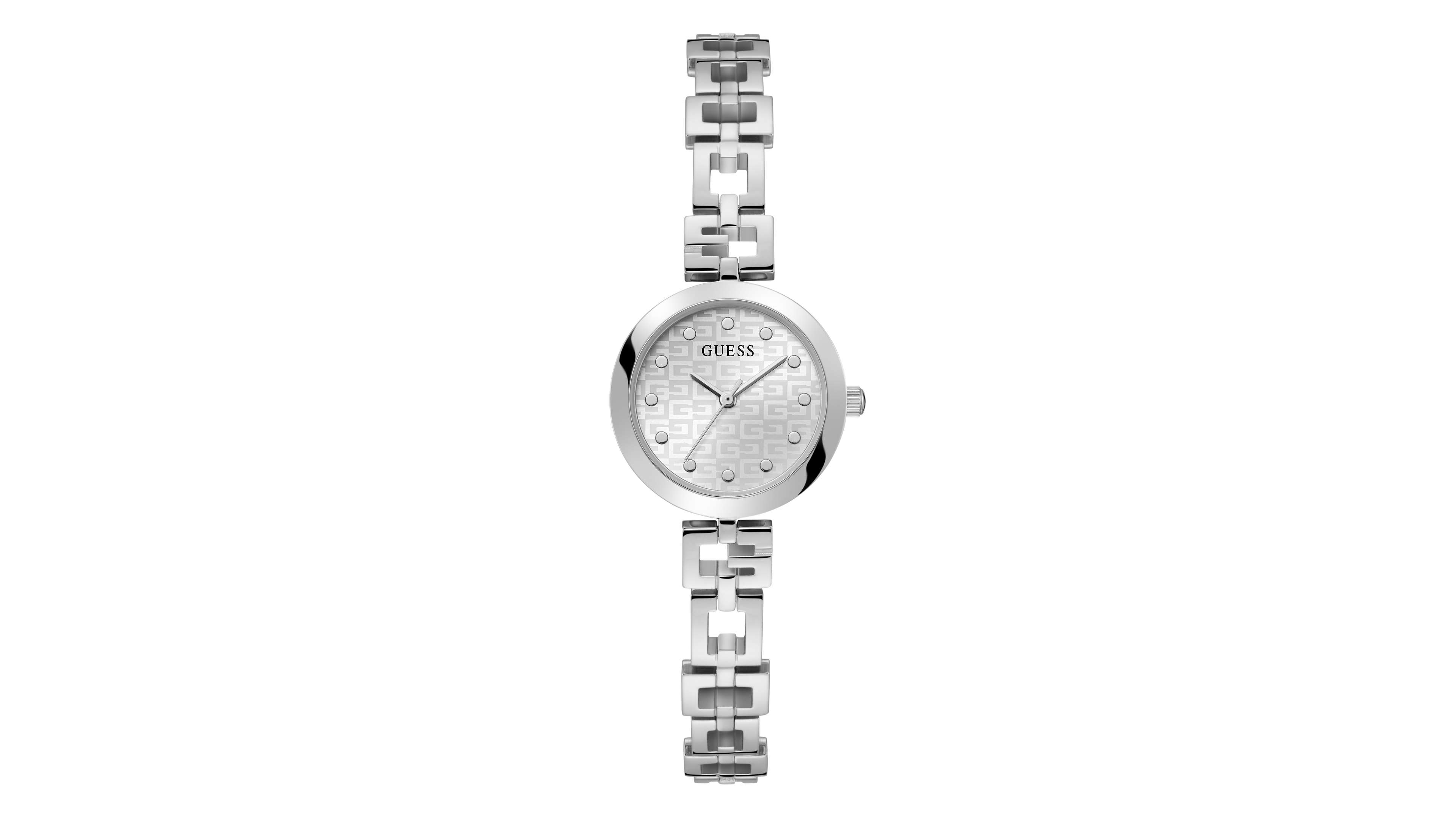 Guess Women's Silver-Tone Stainless Steel Watch 26mm