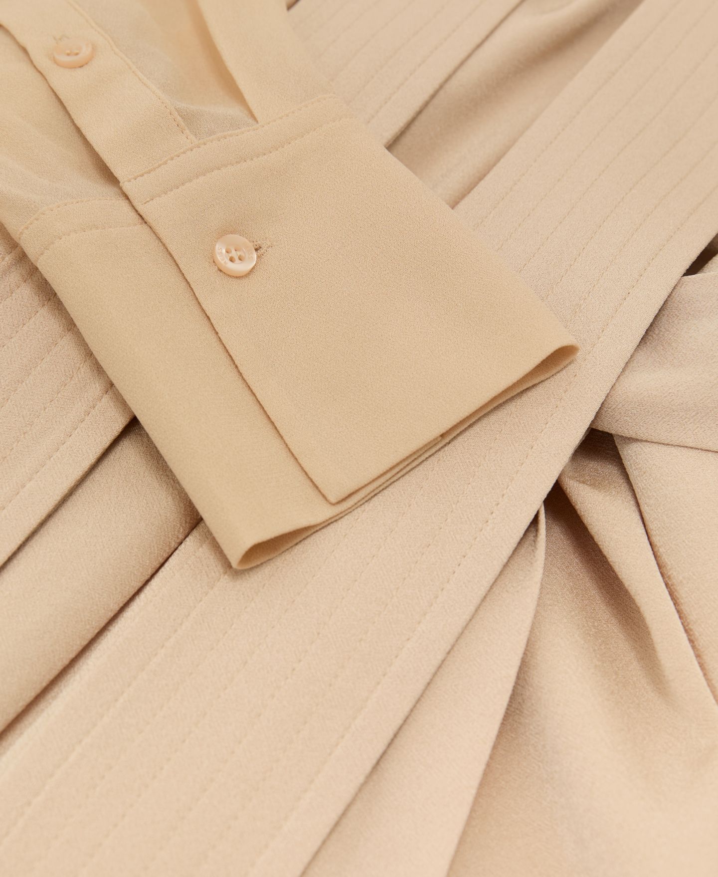Женское платье REISS Iman Tie-Neck Belted Mini, цвет: Кремовый — фото 5