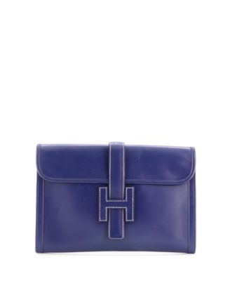 Pre-Owned Hermes PM Jige Clutch Box Calf
