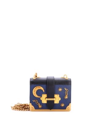 Micro Cahier Crossbody Bag Embellished Leather