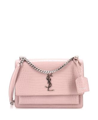 Medium Sunset Crossbody Bag Embossed Leather