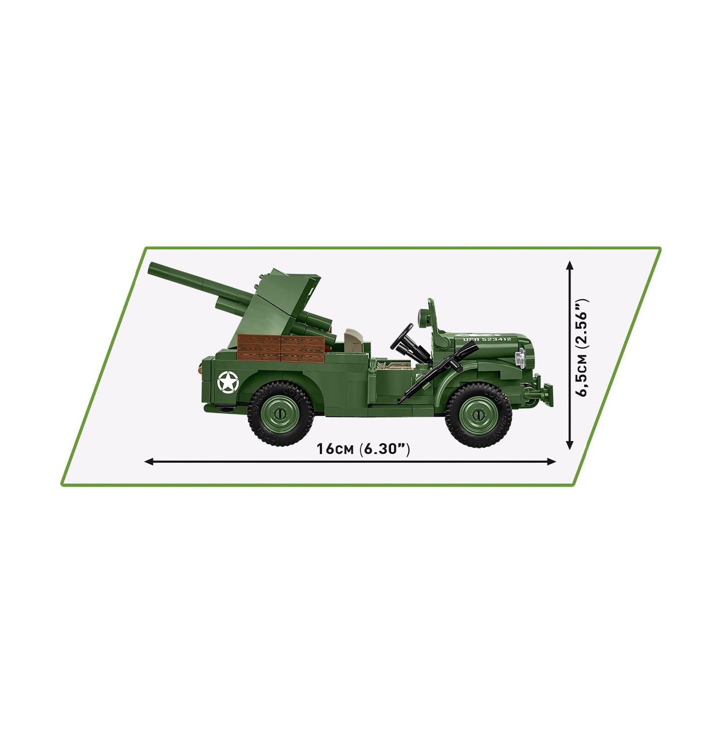 Детские конструкторы COBI Historical Collection Wwii 37mm GMC M6 Fargo Armored Vehicle, 230 pieces — фото 5