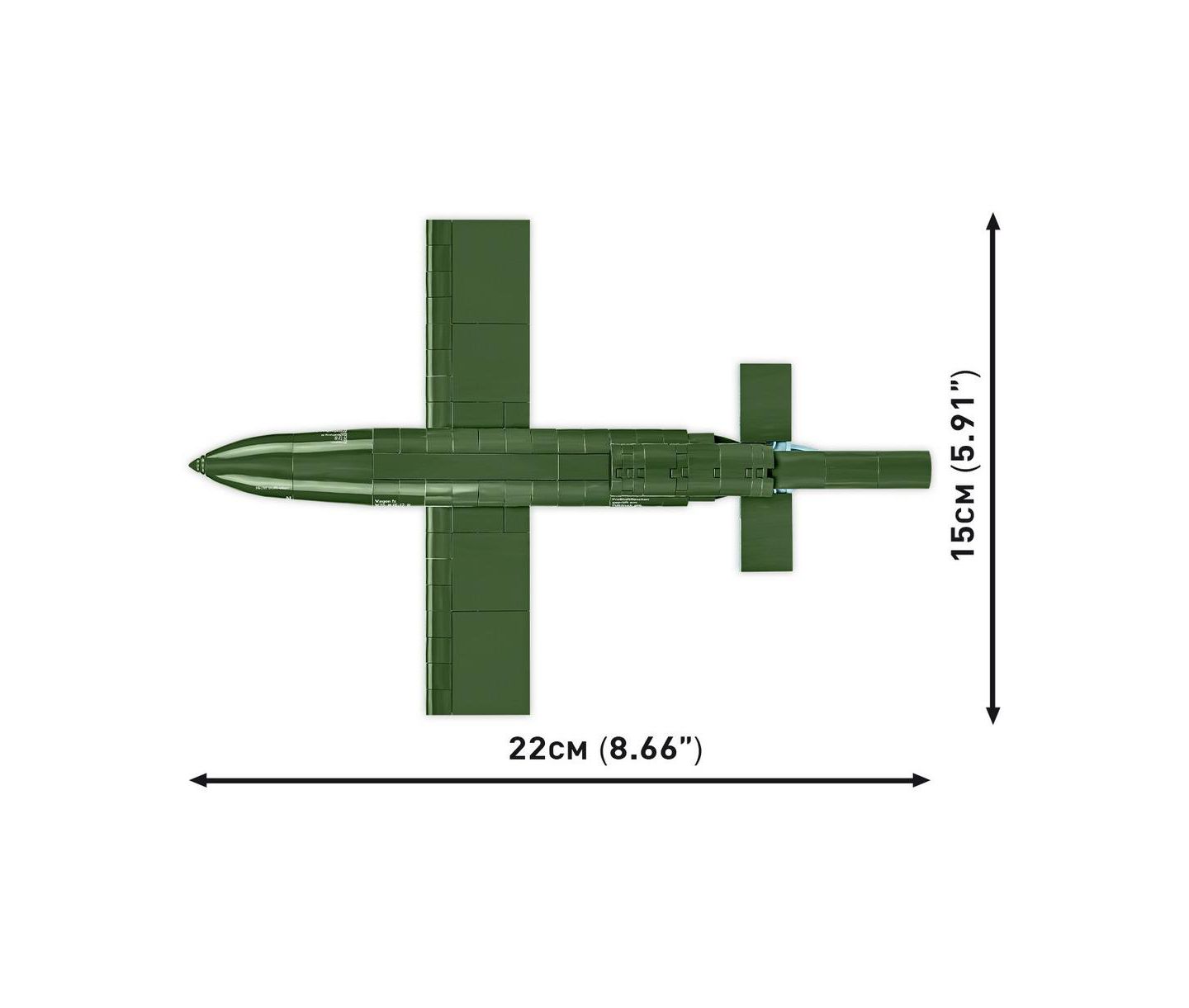 Детские конструкторы COBI Historical Collection V-1 Flying bomb (FI 103), 265 pieces — фото 4