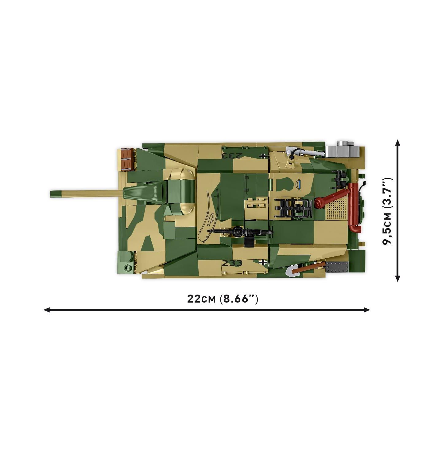 Детский конструктор COBI Historical Collection Wwii Jagdpanzer 38 Hetzer "Chwat" 731-Piece Building Set, Ages 10+, цвет: Зелёный — фото 4