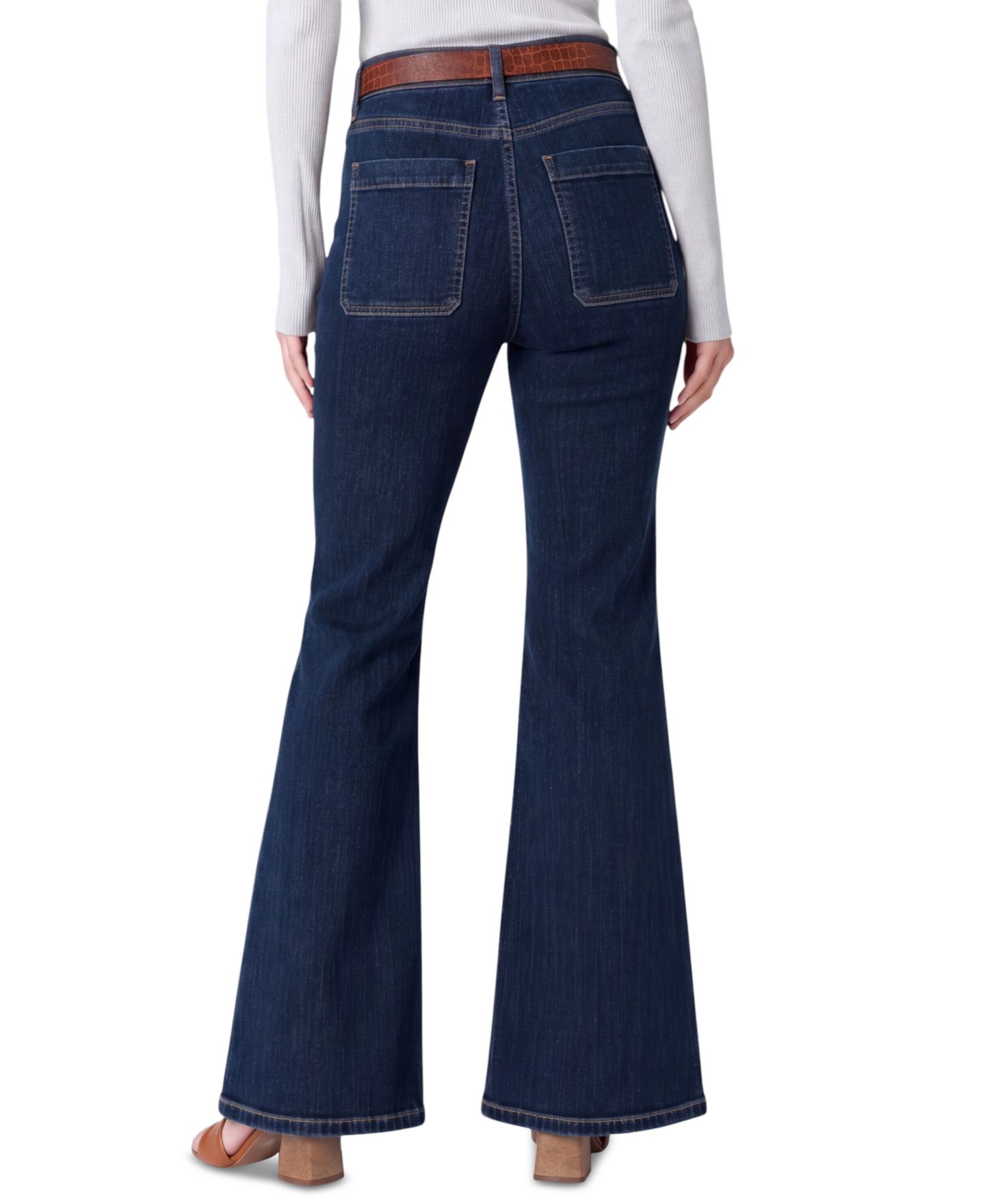 Женские джинсы Liverpool Los Angeles Hannah High-Waisted Flare, цвет: Синий — фото 3