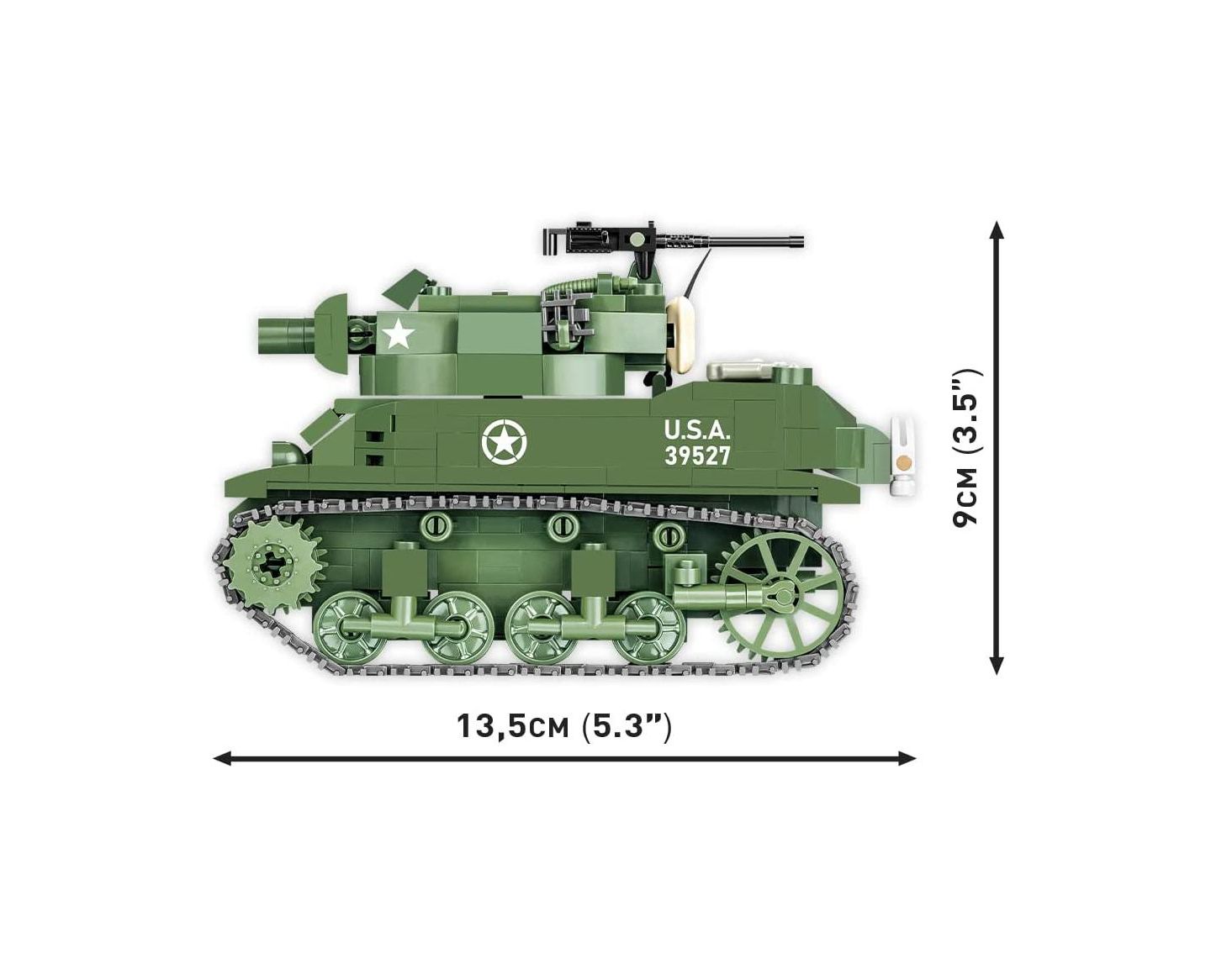 Детский конструктор COBI Historical Collection World War II H.M.C M8 Scott 525-Piece Tank Building Set, Ages 8+ — фото 3