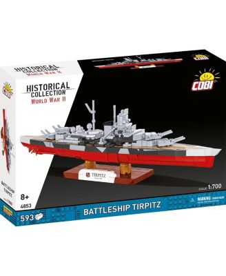Historical Collection WWII Battleship Tirpitz 593-Piece Building Set, Ages 8+