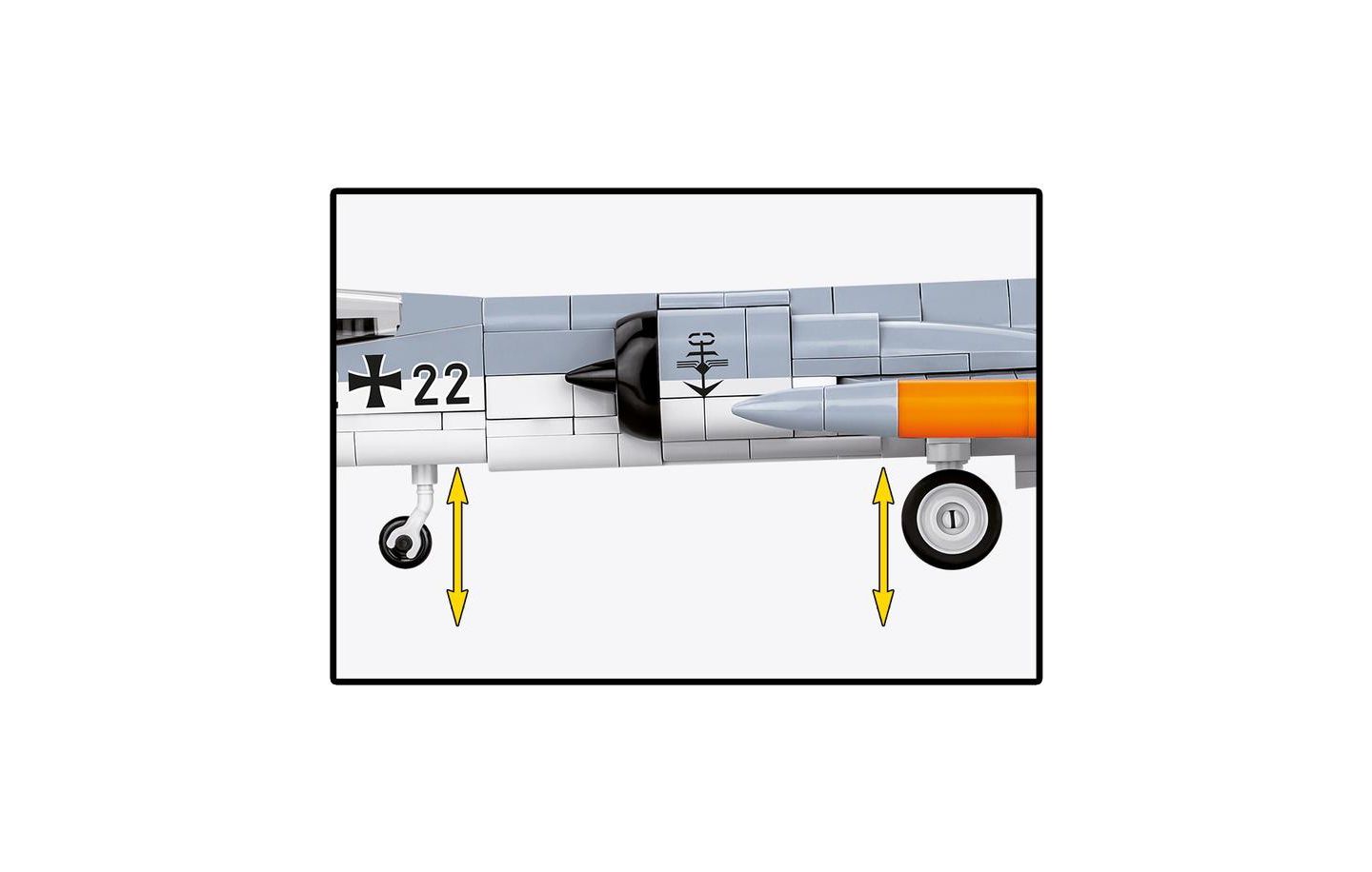 Детский конструктор COBI Armed Forces Lockheed F-104 Starfighter 428-Piece Building Set, Retractable Landing Gear, Ages 8+ — фото 4