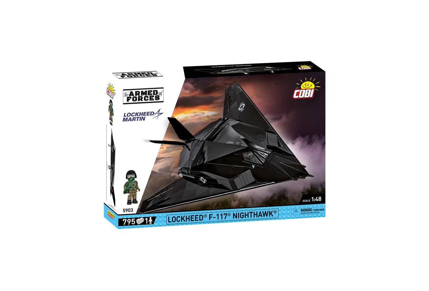 Детский конструктор COBI Armed Forces F-117 Nighthawk Aircraft 795-Piece Building Set, Ages 9+ — фото 1