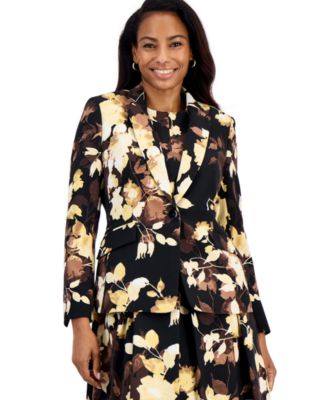 Petite Long-Sleeve Lined Blazer