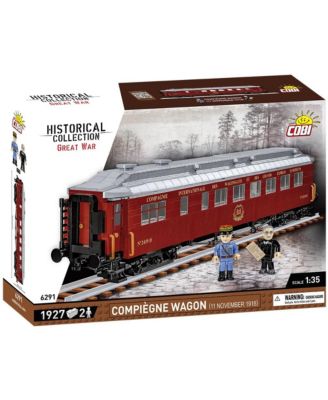 1:35 Scale Great War Compiegne Wagon 1927-Piece Building Set, Ages 11+