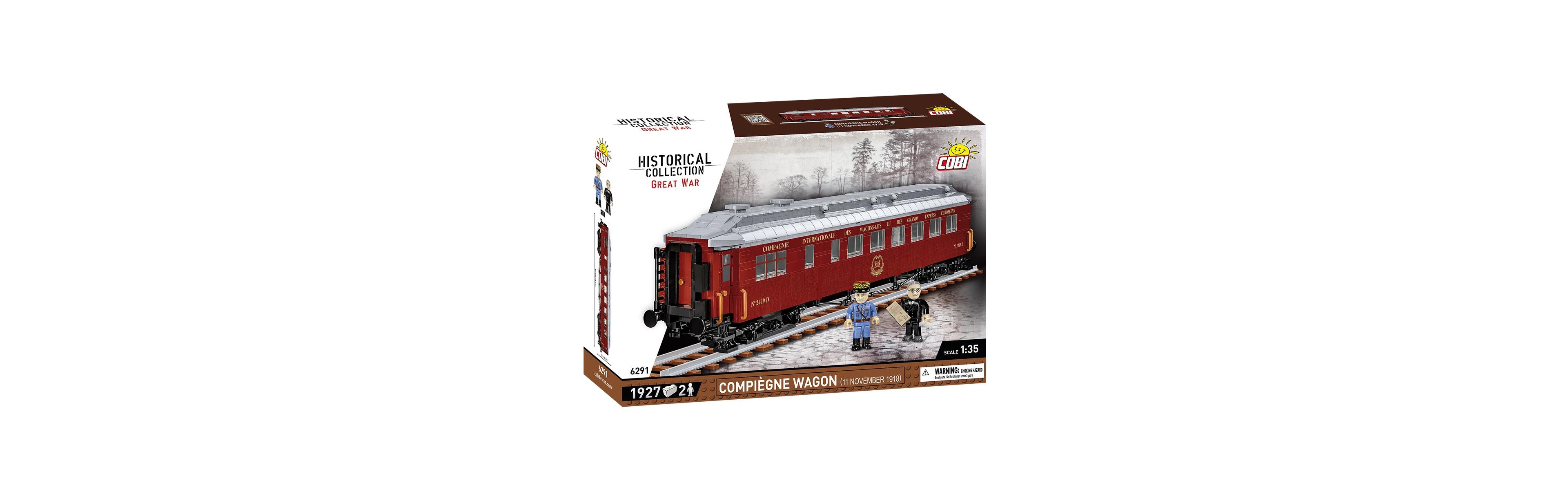 Cobi 1:35 Scale Great War Compiegne Wagon 1927-Piece Building Set, Ages 11+