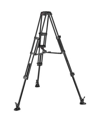 3-Section Aluminum Twin Leg Video Tripod with Mid-Level Spreader