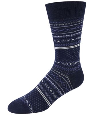 Men's Fair Isle Dress Crew Socks