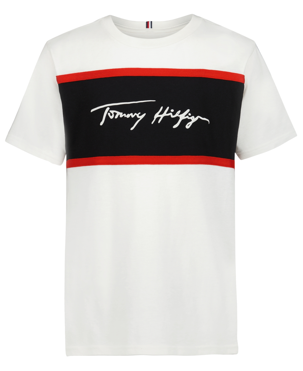 Tommy Hilfiger Boys' 2T-7 Fancy Block Short-Sleeve T-Shirt