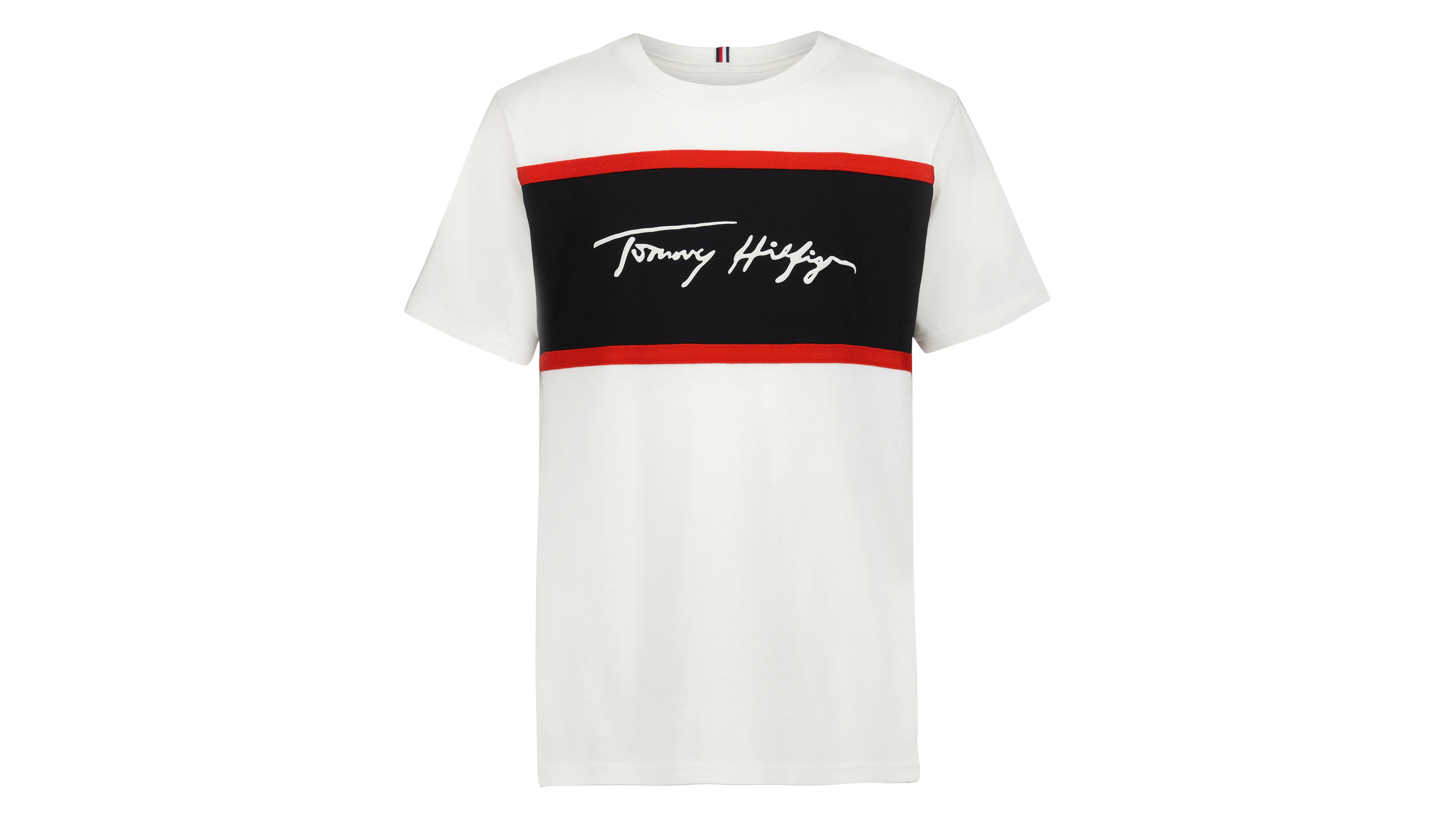 Tommy Hilfiger Boys' 2T-7 Fancy Block Short-Sleeve T-Shirt