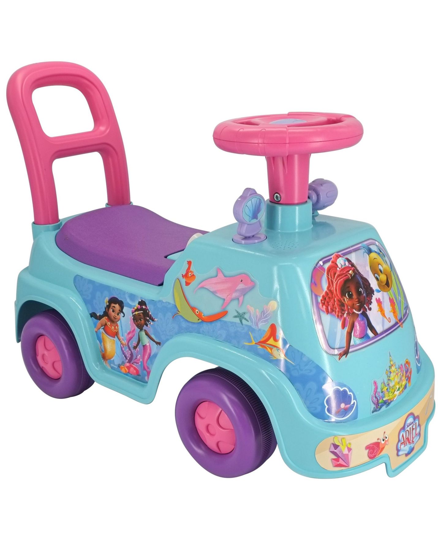 Детская игрушка Kiddieland Ariel Sea Ride-On with Interactive Lights and Sounds, Ages 1+ — фото 2