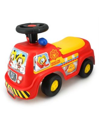 My First Ride-On: Mickey Fire Truck Lights and Sounds Ride-On, Ages 12-36 Months