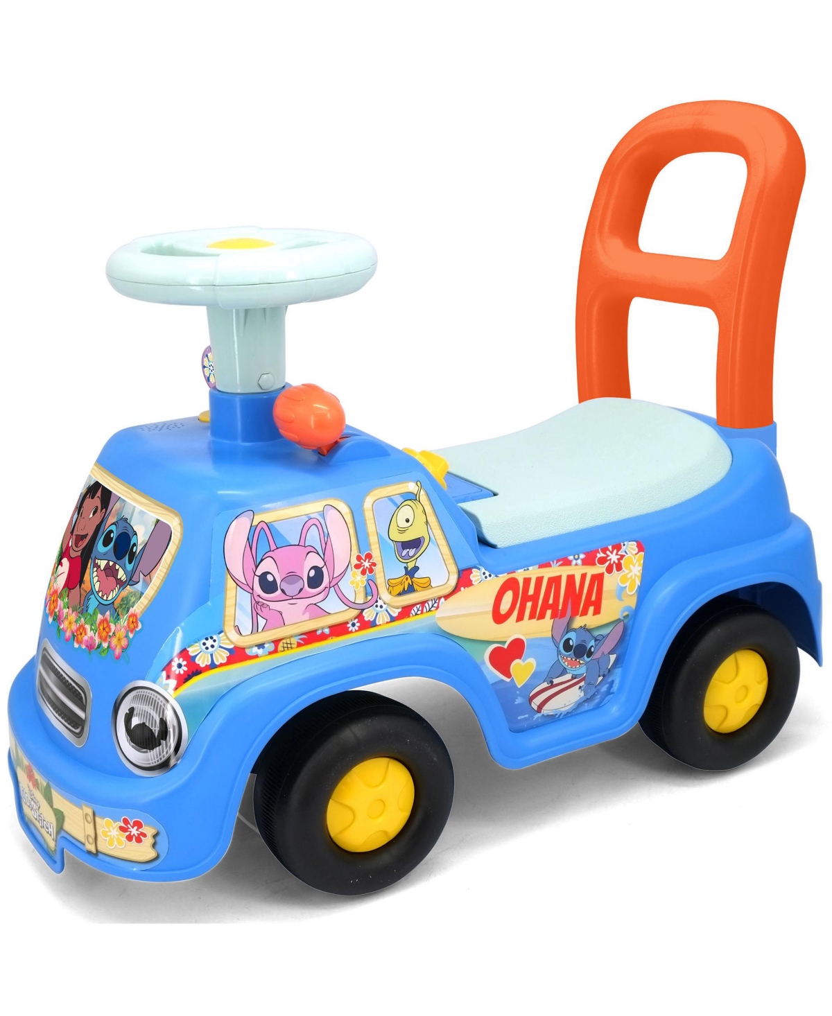 Kiddieland My First Ride-On: Stitch with Lights and Sounds, Interactive Dashboard, Ages 12 Months+