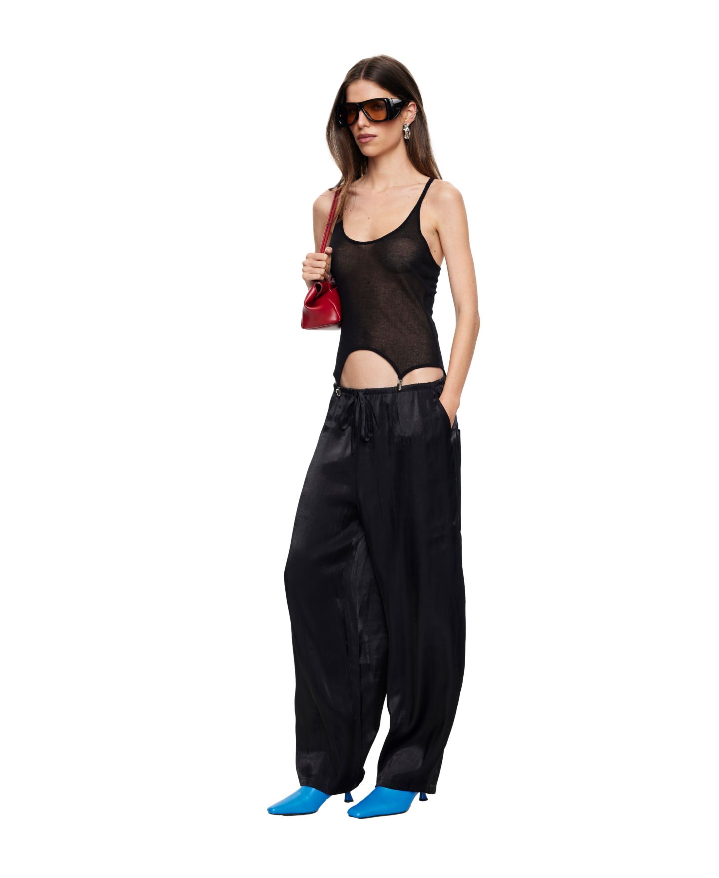 Женские брюки Lioness Daydream High-Rise Wide-Leg Pull-On, цвет: Vinyl — фото 3
