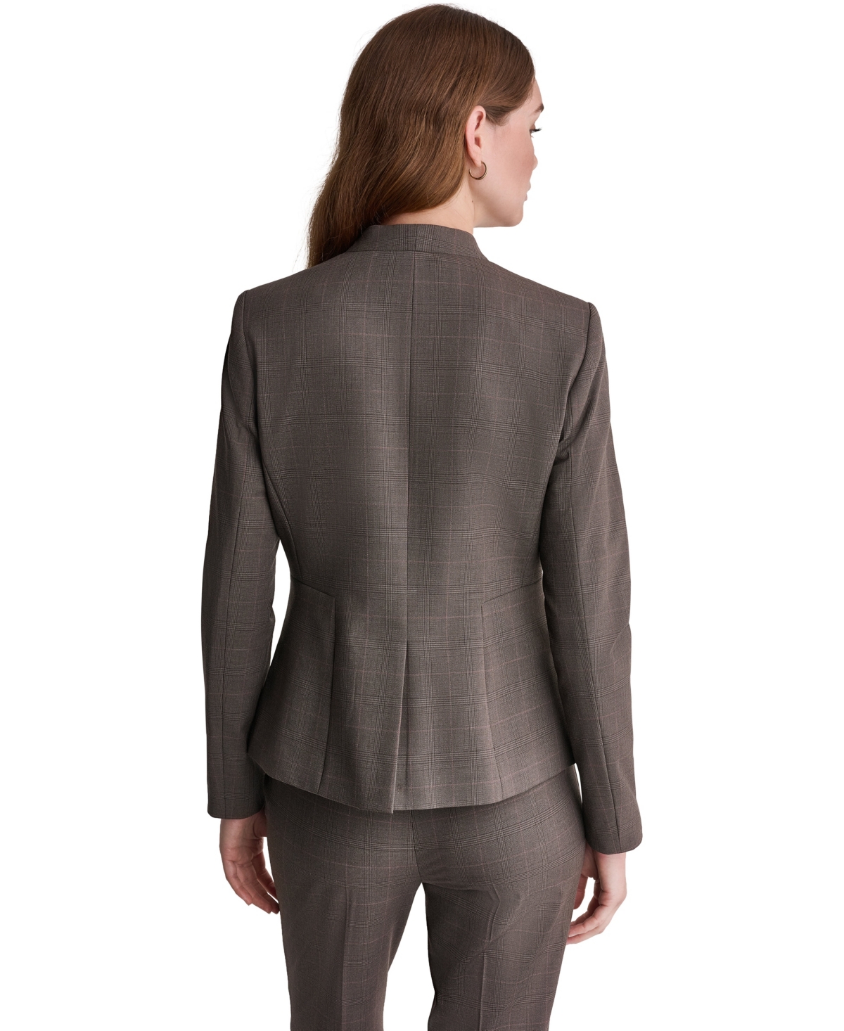Bcbg Women's Plaid Shoulder-Padding Blazer