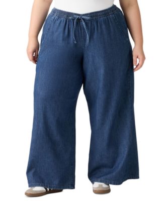 Plus Essential Wide-Leg Pants