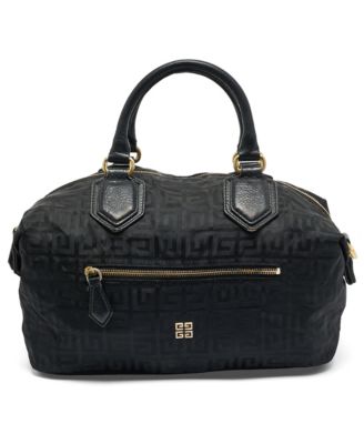 4G Monogram Nylon and Leather Satchel