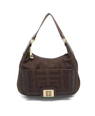 Women's Monogram Canvas and Leather Hobo Bag