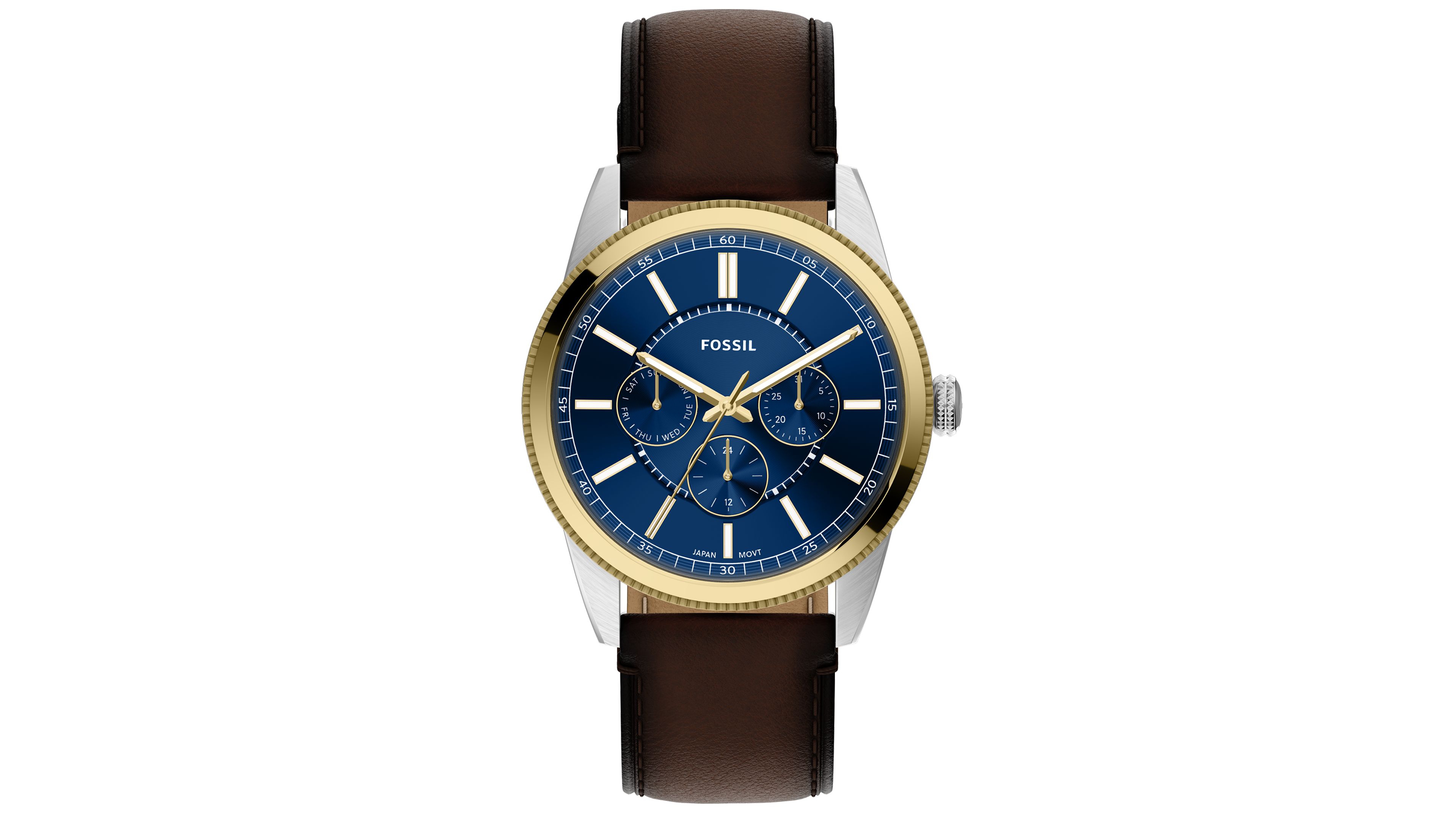 Fossil Men's Pearson Multi-Function Brown Leather Watch 42mm