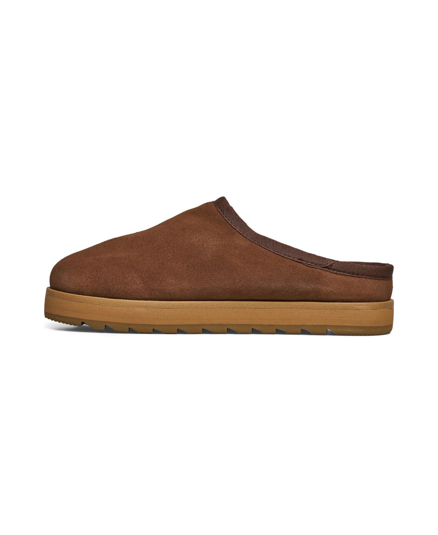 Женские тапочки Sanuk Yoga Cloud Lounger Leather Slippers, цвет: Тёмный коричневый — фото 2