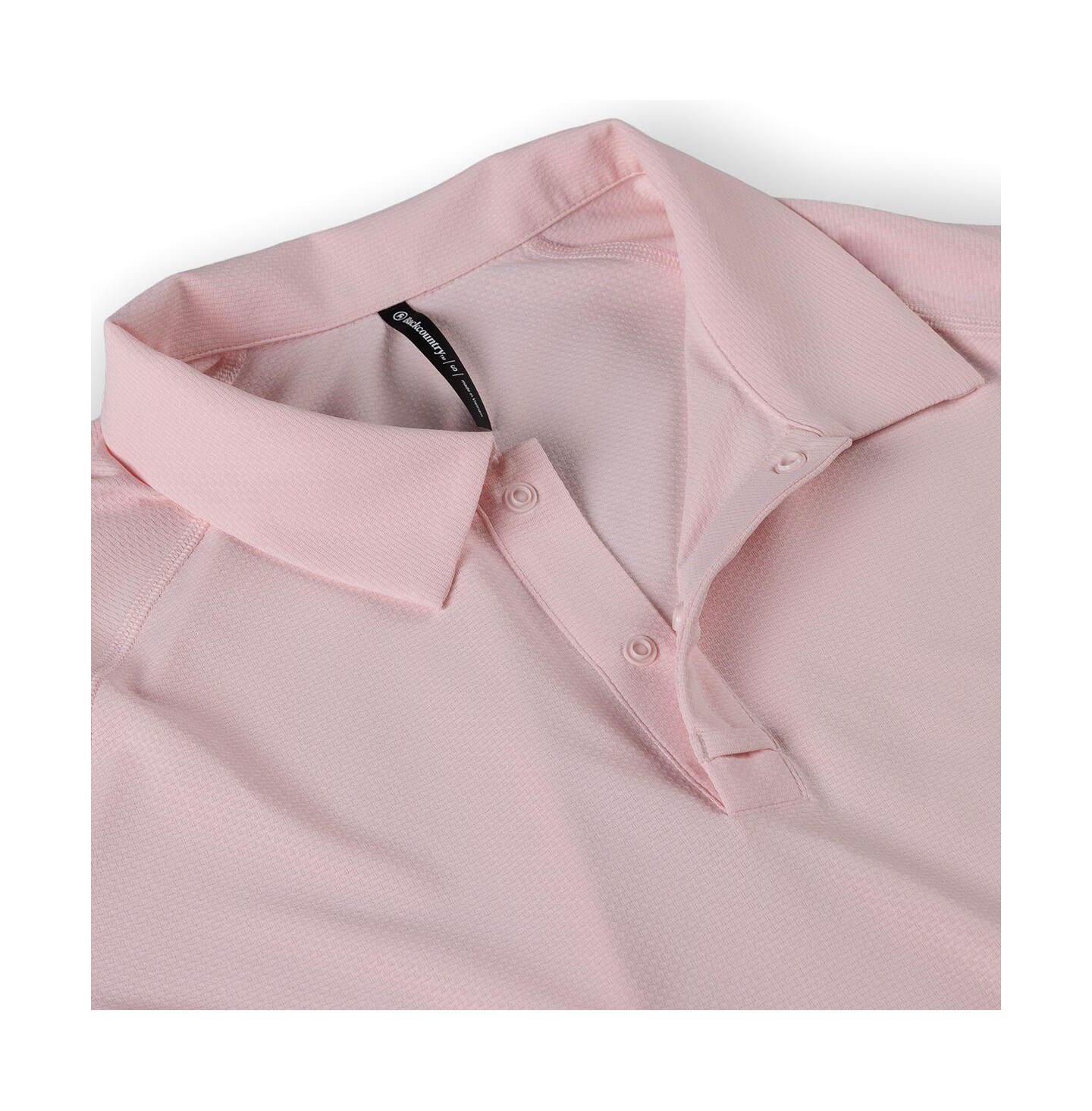 Женский топ Backcountry Tahoe Sun Polo Short-Sleeve Performance, цвет: Розовый — фото 3