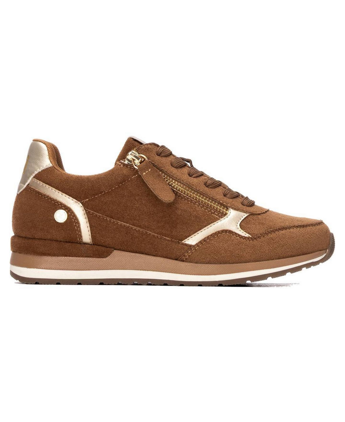 Женские кроссовки XTI Casual Suede, цвет: Верблюжий — фото 2