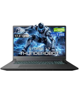 Storm 17 Gaming Laptop, 17.3" QHD 165Hz 2K, AMD Ryzen 7 255, NVIDIA GeForce RTX 5070, 64GB DDR5, 1TB SSD, Wi-Fi 6, Windows 11 Home, Black