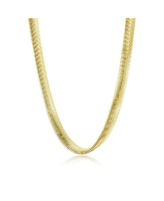 Silk Snake Necklace 18K Gold Filled Over Brass