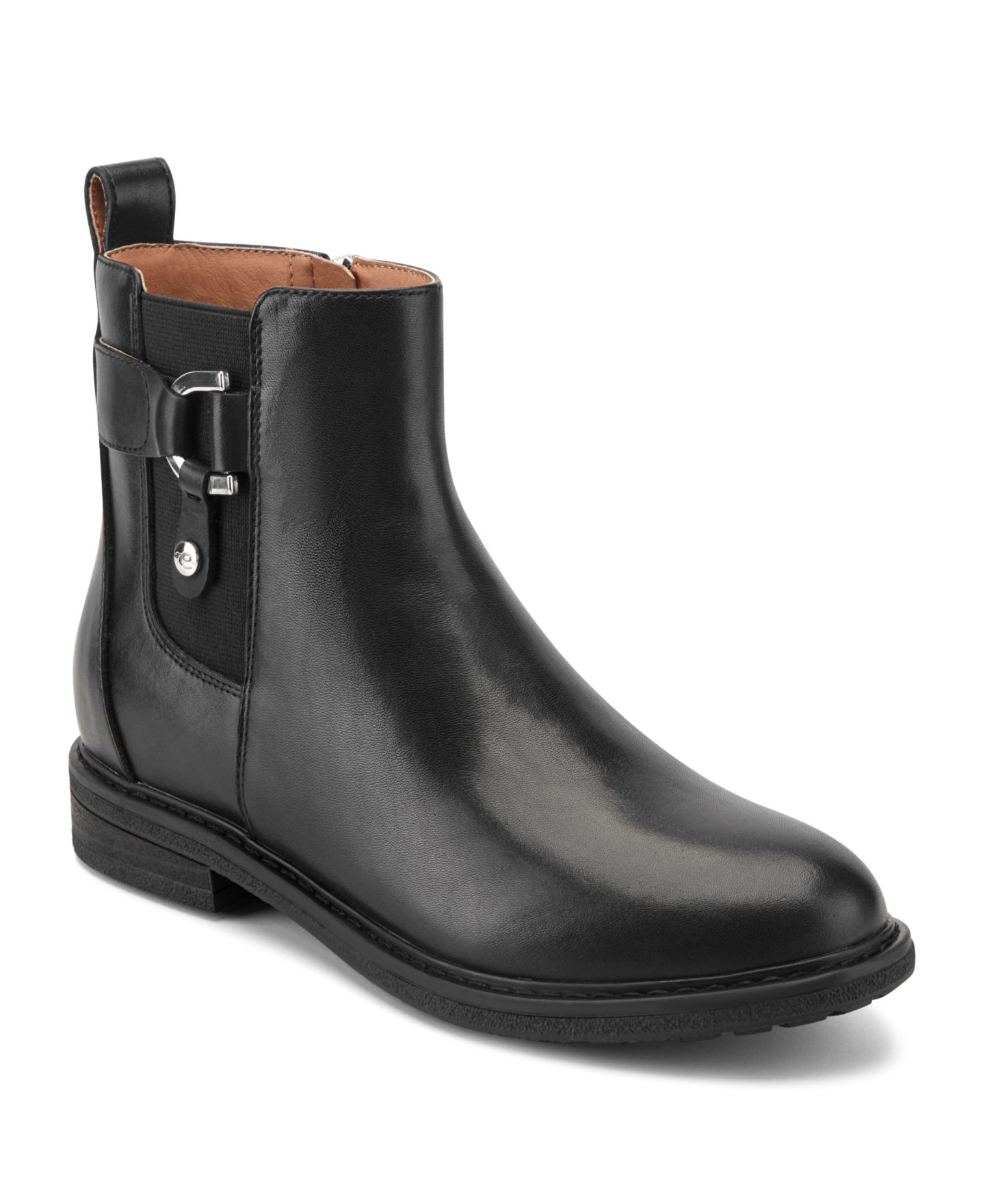 Женские ботинки Easy Spirit Jordynn eFlex Side Zip Booties, цвет: Чёрный — фото 1