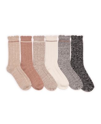 Women's 6 Pair Pack Microfiber Boot Socks