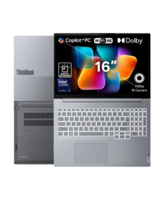ThinkBook 16 16" FHD+ Business Laptop, Intel Core Ultra 9 185H, Intel Graphics, 32GB DDR5, 1TB SSD, Wi-Fi 6, Win11 Pro, Grey