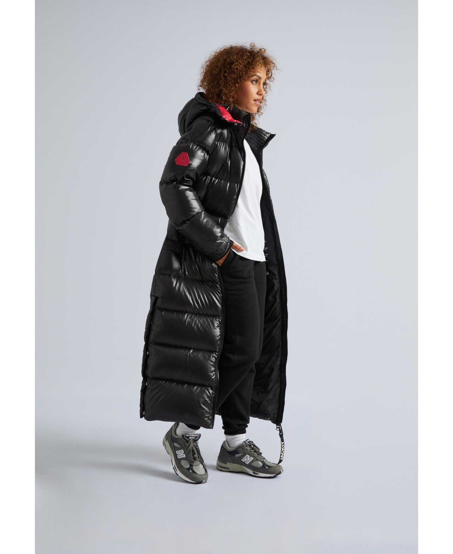 Женская куртка JACK1T High Collar Maxi Puffer, цвет: Чёрный — фото 5