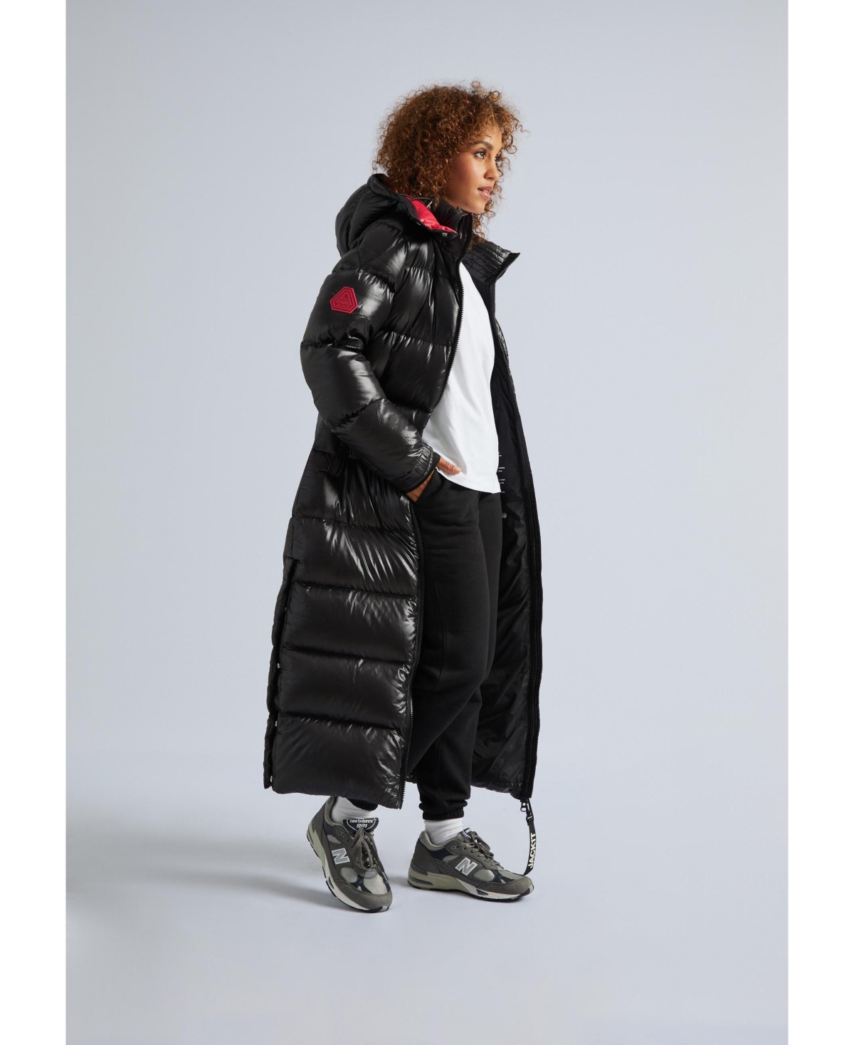 JACK1T Women's High Collar Maxi Puffer Coat