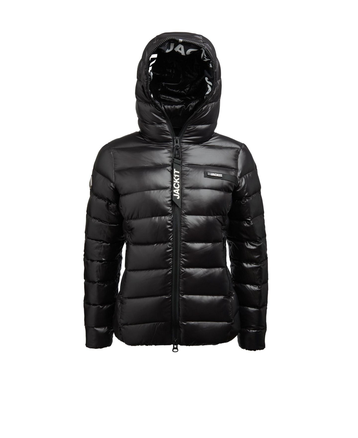 Женская куртка JACK1T Hooded Quilted Puffer, цвет: Чёрный — фото 5