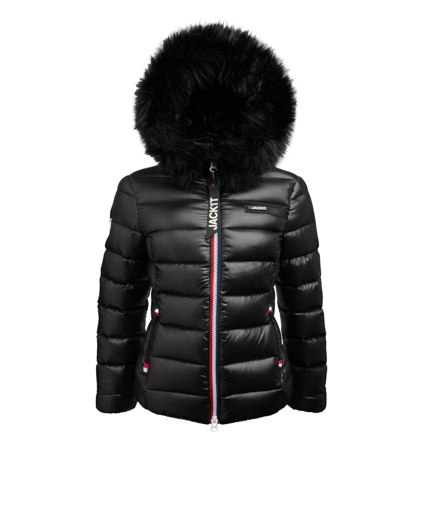 Женская куртка JACK1T Faux Fur Hooded Puffer, цвет: Чёрный — фото 5