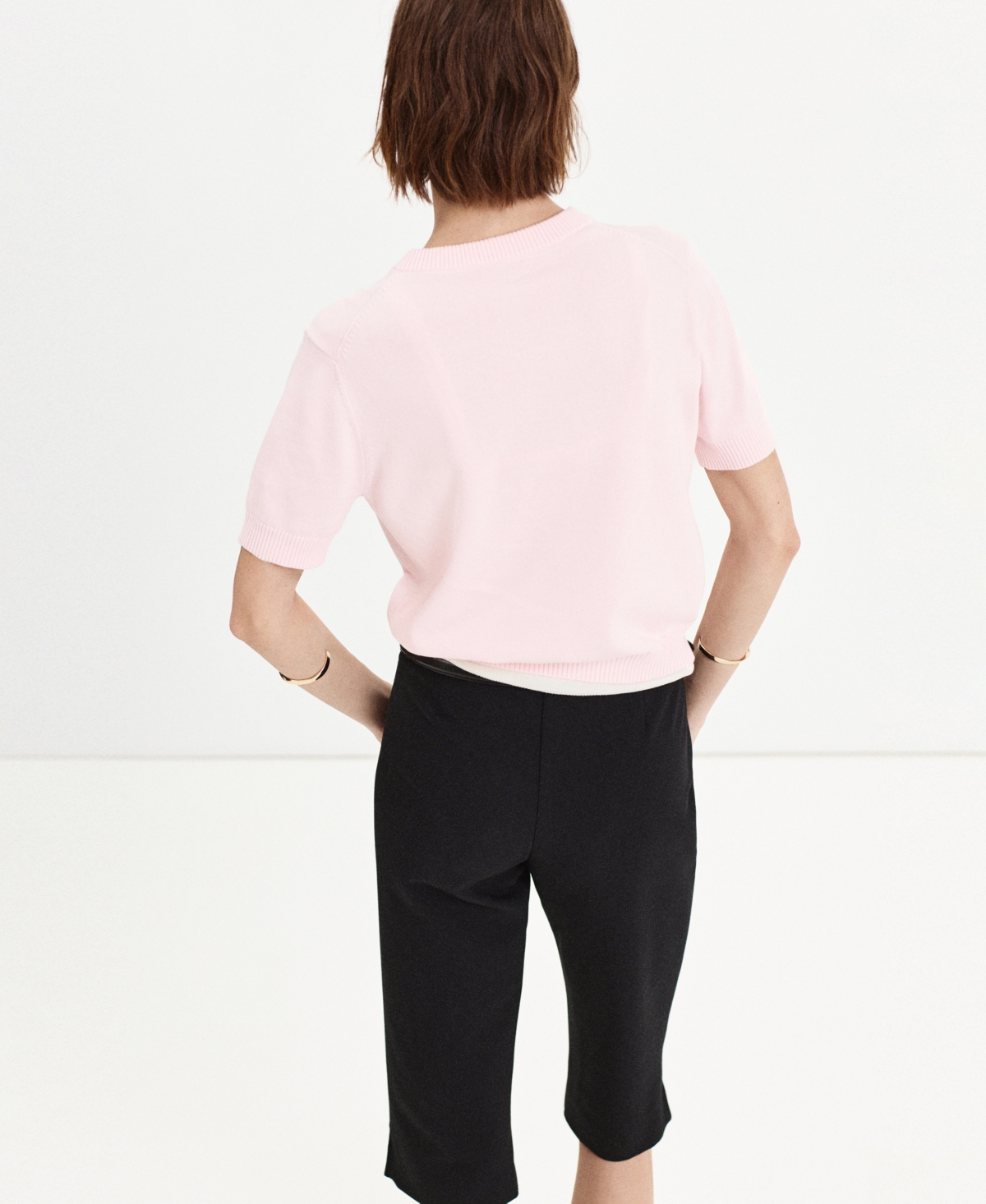 Mango Women's V-Neck Knit Sweater