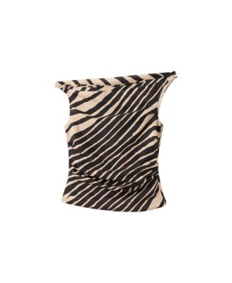 Women's Asymmetrical Draped Top