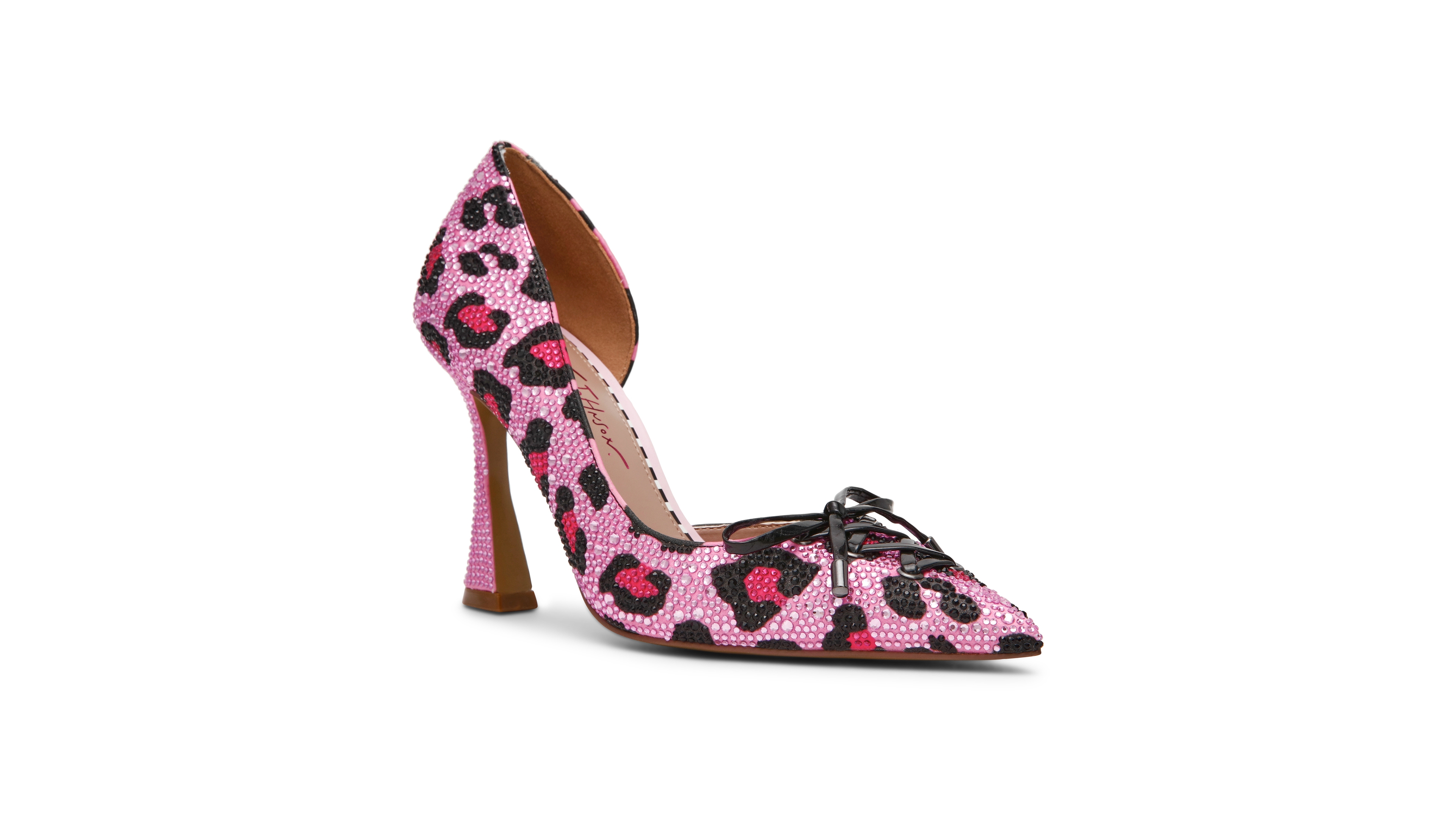Betsey Johnson Women's Delta D'Orsay Leopard-Print Pointed Toe Stiletto Pumps