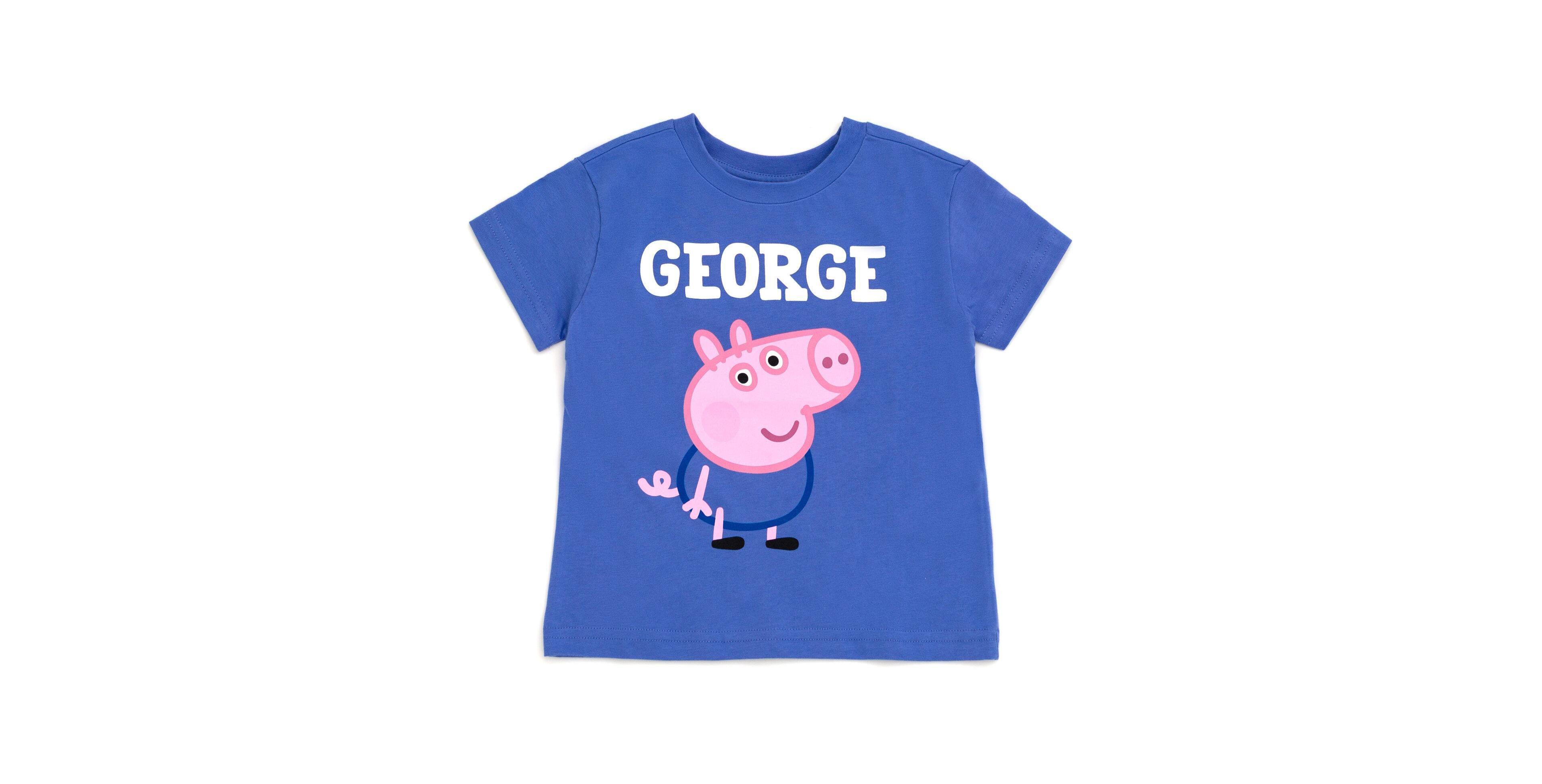 Peppa Pig Boys' and Girls' Cotton Graphic Crewneck T-Shirt